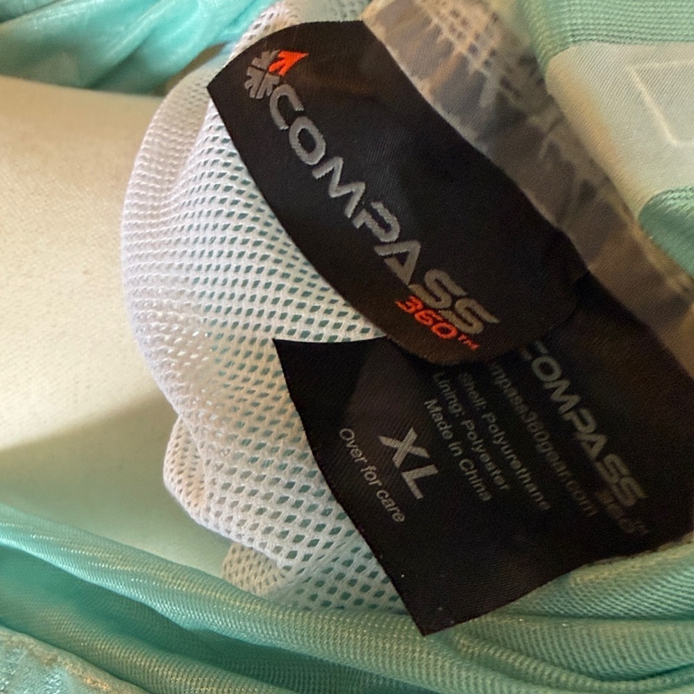 COMPASS 360 Hydro Seafoam Hooded Rain Jacket 🌧️ Sz C Large 🌧️Packable Breathable - Picture 5 of 8